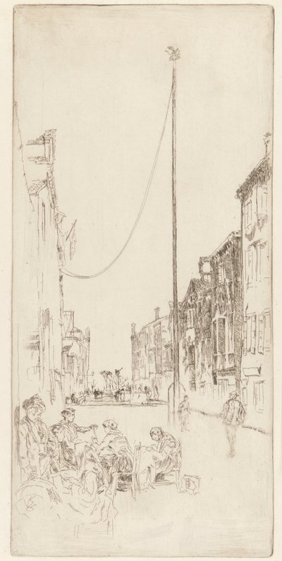 Der venezianische Mast von James Abbott McNeill Whistler