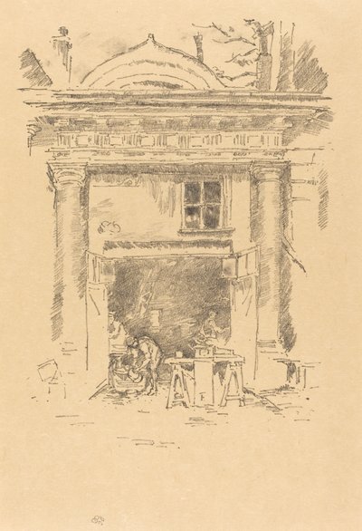 Die Weißschmiede, Impasse des Carmélites von James Abbott McNeill Whistler