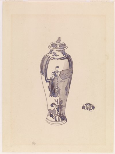 Vase mit leicht gewölbtem Körper von James Abbott McNeill Whistler