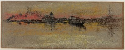 Venedig: Sonnenaufgang auf dem Rialto von James Abbott McNeill Whistler