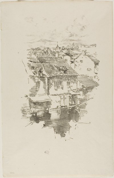 Vitré: Der Kanal von James Abbott McNeill Whistler