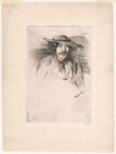 Whistler mit Hut von James Abbott McNeill Whistler