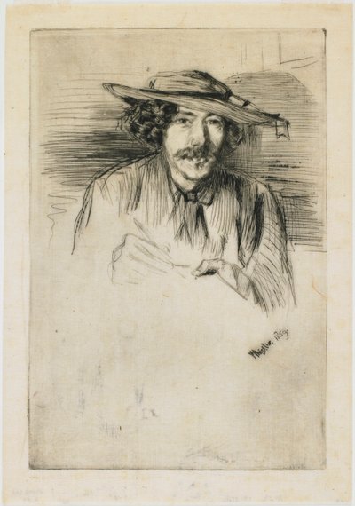 Whistler mit Hut von James Abbott McNeill Whistler