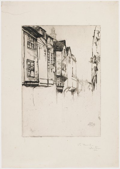 Wych Street, London von James Abbott McNeill Whistler
