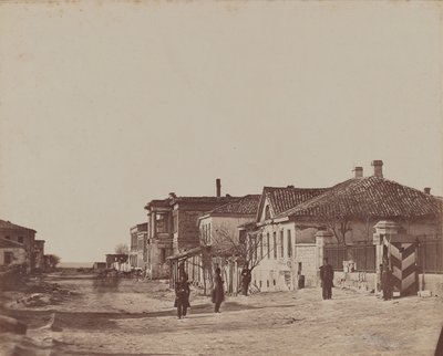 Straßenansicht mit Soldaten von James Robertson