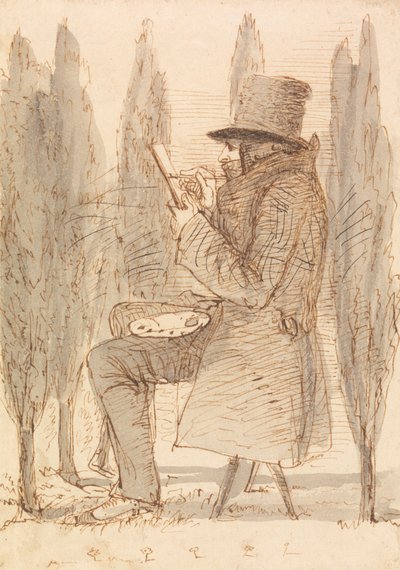 Der Künstler beim Skizzieren von James Smetham