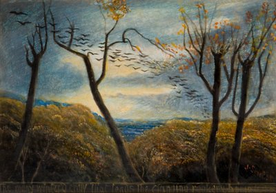 Die viele Winterkrähe von James Smetham