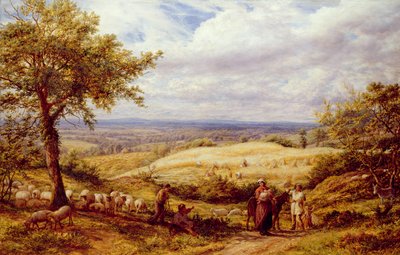 Die Wanderer, ca. 1872 von James Thomas Linnell