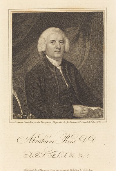 Abraham Rees, D.D. von James Thomson after John Opie