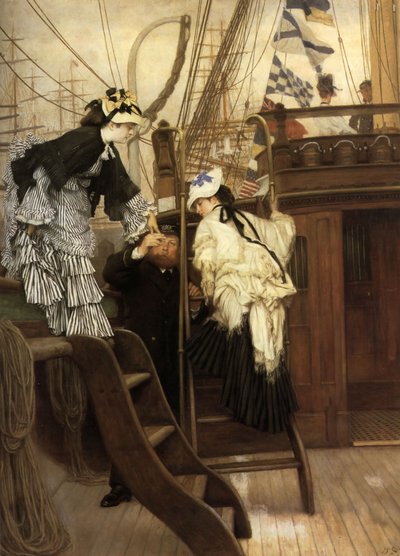 Einschiffen auf die Yacht von James Jacques Joseph Tissot