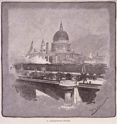 Blackfriars Brücke, London, 1796 von James Walker