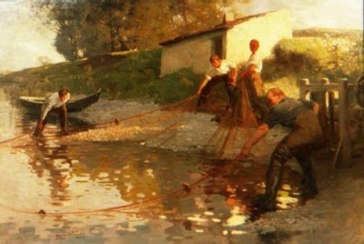 Tweed-Lachsfischer von James Wallace
