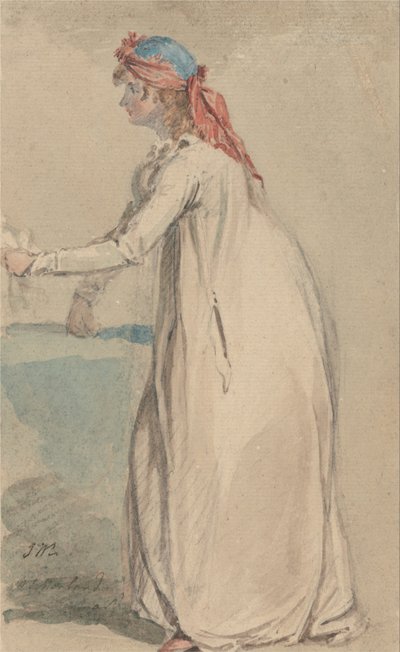 Porträt von Mrs. Morland von James Ward