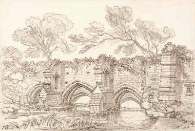 Die alte Doppelbrücke, Bury St. Edmunds von James Ward