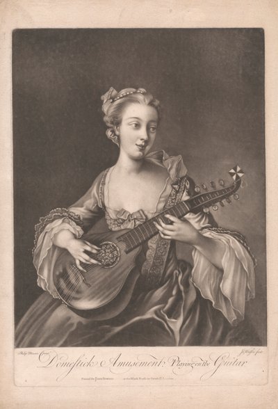 Häusliche Unterhaltung: Gitarre spielen von James Watson