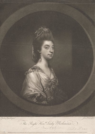 Isabella Molyneux (geb. Stanhope), Gräfin von Sefton von James Watson
