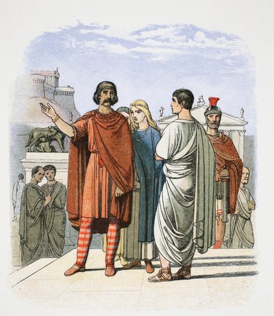 Caractacus in Rom, 52, 1864 von James William Edmund Doyle