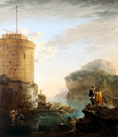 Hafenszene von Jan Asselijn