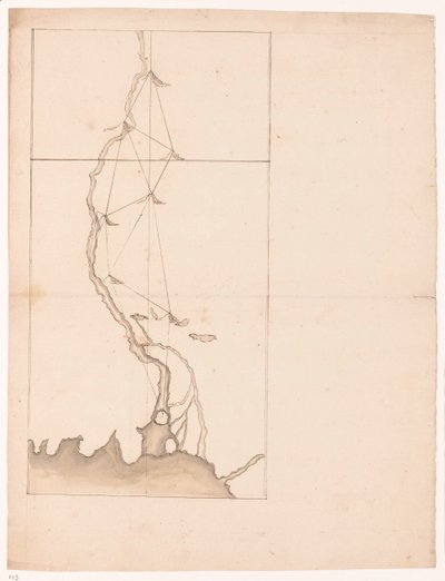 Triangulation entlang eines Flusses von Jan Brandes