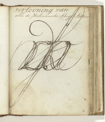 Italienische Schreibschrift von Jan Brandes