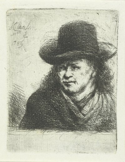 Mann mit Hut von Jan Chalon