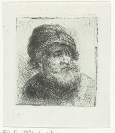 Alter Mann mit Turban von Jan Chalon