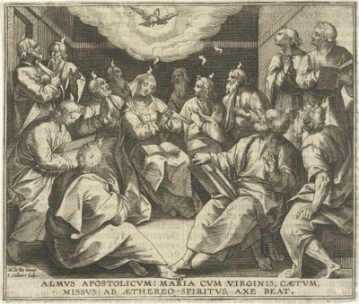 Ausgießung des Heiligen Geistes von Jan Collaert (II)