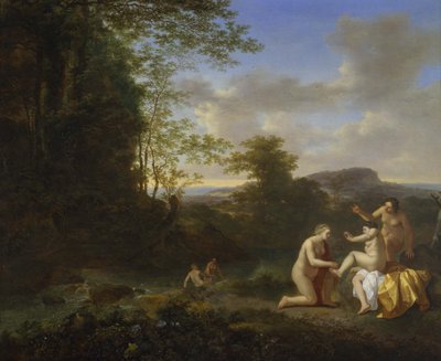 Landschaft mit Nymphen von Jan Dirksz Both