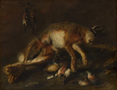 Ein Hase und Vögel von Jan Fyt