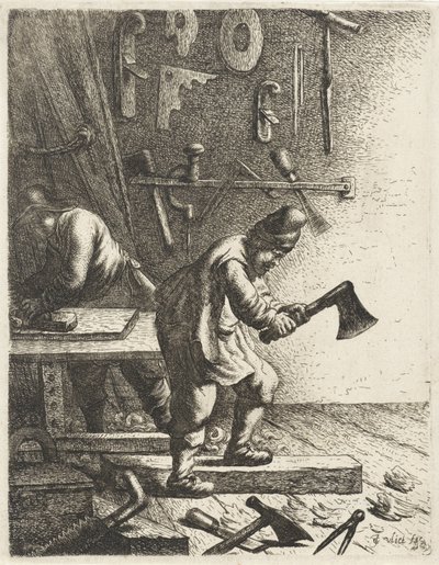 Zimmerleute von Jan Gillisz. van Vliet