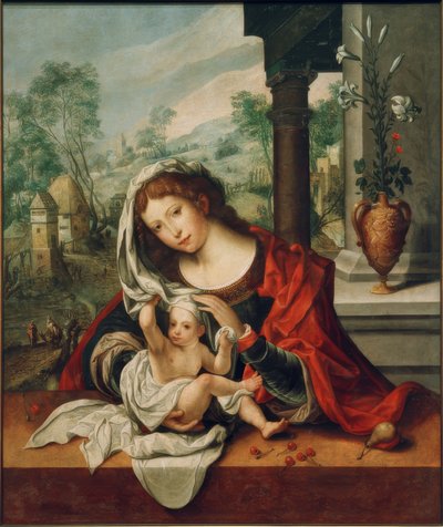 Madonna mit dem Schleier von Jan Gossaert