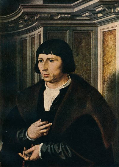 Mann mit einem Rosenkranz, ca. 1525 von Jan Gossaert