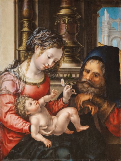 Die Heilige Familie, ca. 1527-1530 von Jan Gossaert