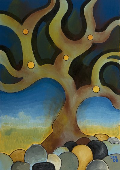 Verbrannter Baum von Jan Groneberg