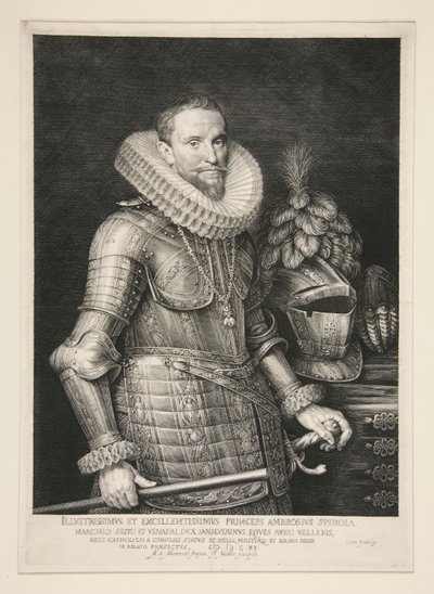 Ambrogio, Marquis von Spinola (1569-1630) von Jan Harmensz. Muller
