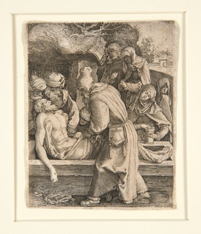 Begräbnis, aus Die Passion von Jan Harmensz. Muller