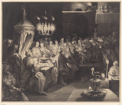 Das Festmahl des Belsazar von Jan Harmensz. Muller