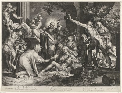 Auferweckung des Lazarus von Jan Harmensz. Muller