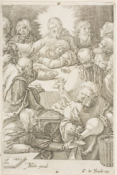 Das letzte Abendmahl von Jan Harmensz. Muller