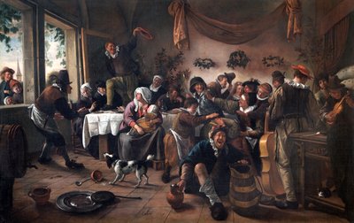 Eine Hochzeitsgesellschaft von Jan Havicksz. Steen