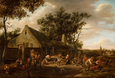 Bauern tanzen in einem Gasthaus, um 1646-8 von Jan Havicksz. Steen