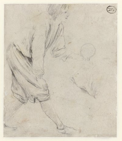 Studie eines Mannes beim Kegeln von Jan Havicksz. Steen
