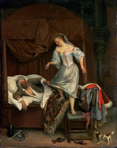 Schlafzimmerszene von Jan Havickszoon Steen