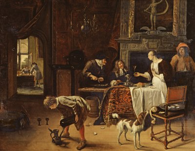 Leicht gekommen, leicht gegangen, 1661 von Jan Havickszoon Steen