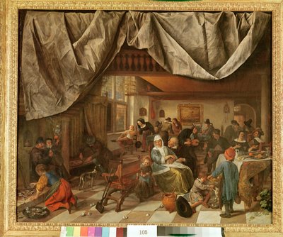 Die Brauerei von Jan Steen von Jan Havickszoon Steen