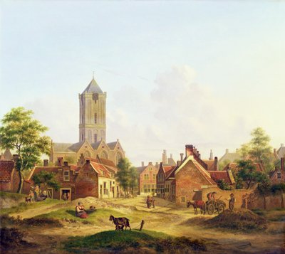 Die Kirche St. Jacobi, Utrecht von Jan Hendrik Verheyen