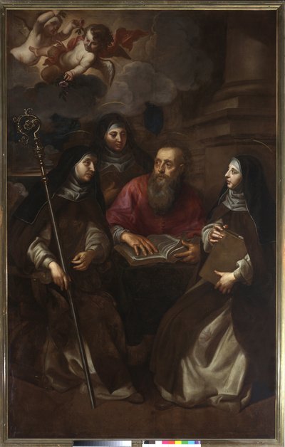St. Hieronymus mit drei Heiligen von Jan Hovaert