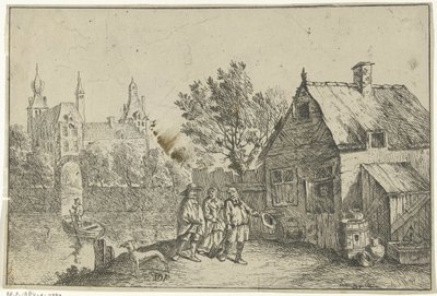 Bauernhaus am Wasser von Jan Lauwryn Krafft (I)