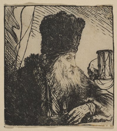 Philosoph mit einer Sanduhr, 1620-74 von Jan Lievens
