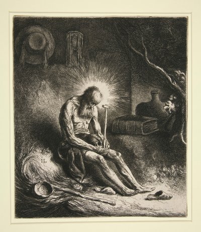 Der heilige Hieronymus in der Buße von Jan Lievens